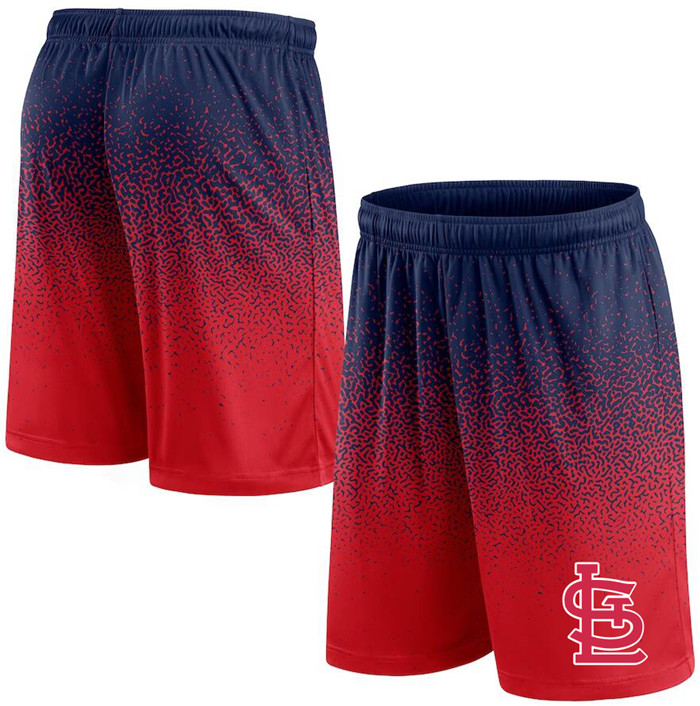 Men's St. Louis Cardinals Navy/Red Ombre Shorts